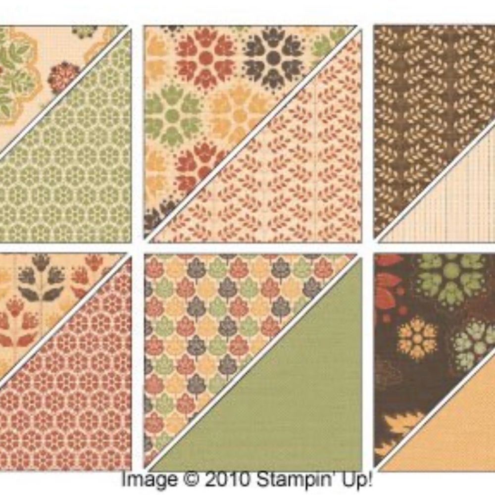 Stampin' Up! AUTUMN SPICE DSP 12x12 - retired